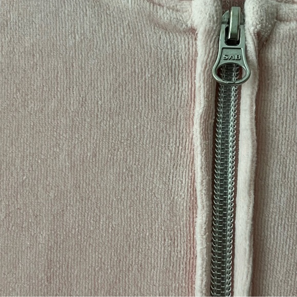 Girl justice velvet hoodie light pink - Picture 3 of 9